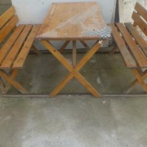 Комплект стол-скамейки